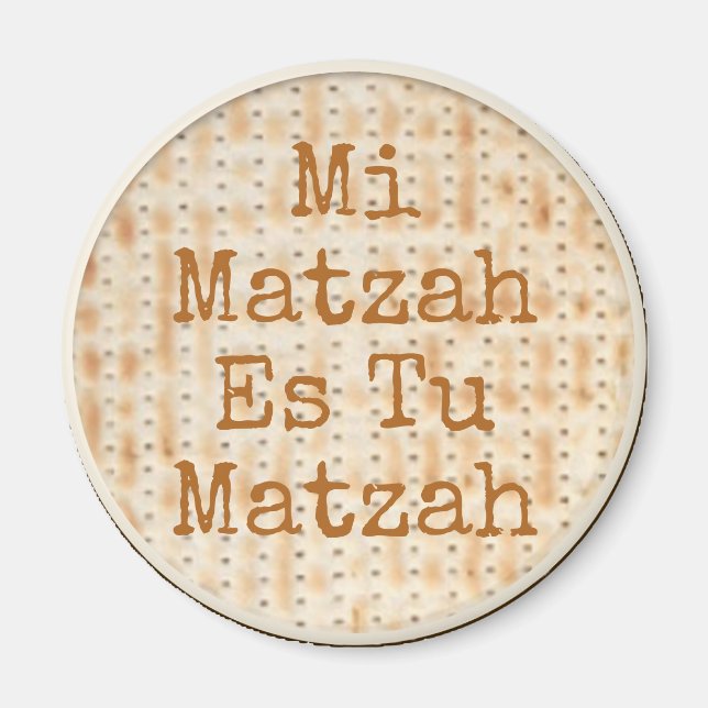 Aimant Mi Matzah Es Tu Matzah Pâque (Devant)