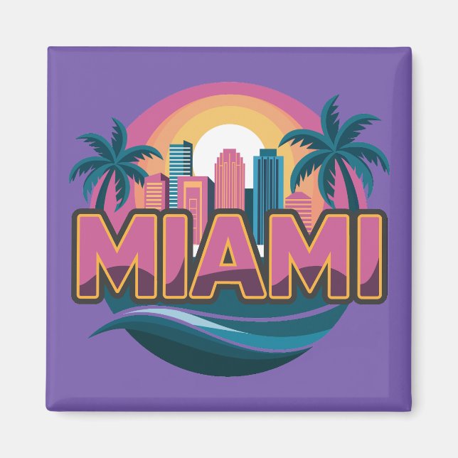 Aimant Miami Floride États-Unis (Devant)
