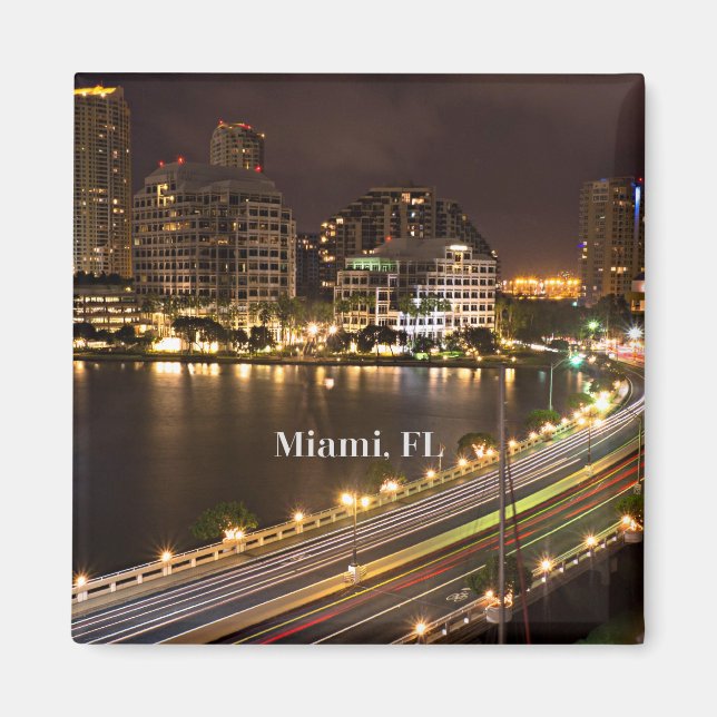 Aimant Miami, Floride vue panoramique (Devant)