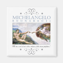 Aimant Michelangelo Création de la peinture de l'homme av