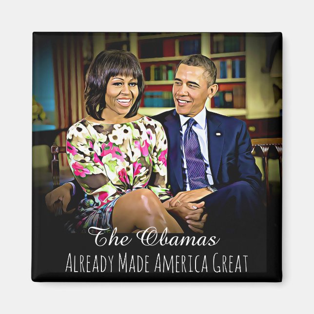 Aimant Michelle et Barack Obama ont déjà rendu l'Amérique (Devant)