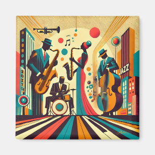 Aimant Mid Century Jazz Age Quartet