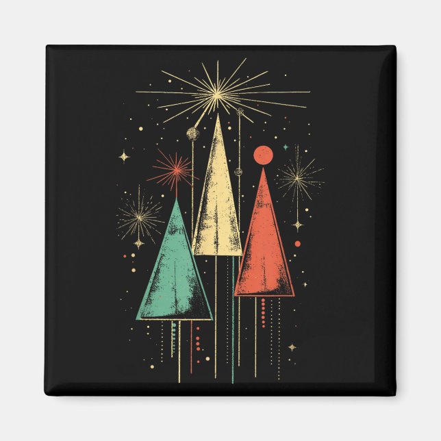 Aimant Mid Century Modern Christmas  (Devant)