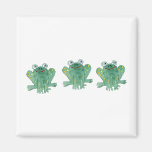 Aimant mignon de grenouilles