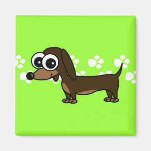 Aimant mignon de Pawprint de teckel