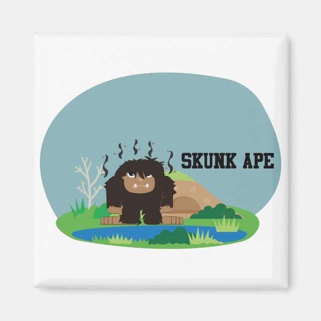 Aimant Mignonette Carton Skunk Ape (Devant)
