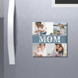 Aimant Mignonne JE T'AIME MOM Fête des Mères Photo