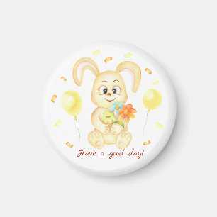 Aimant Mignonne Lapin pour une ambiance positive Poster