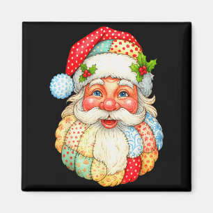 Aimant Mignonne Patchwork Santa Claus Noël Noël Noël Noël