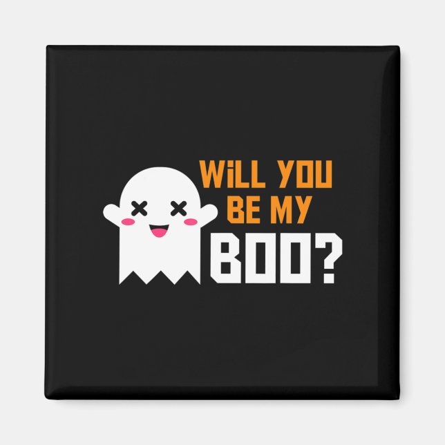 Aimant Mignonne Seras-Tu Mon Halloween Fantôme De Boo ! P (Devant)