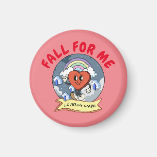 Aimant Mikitiez personnalisé valentine drôle lovebug logi