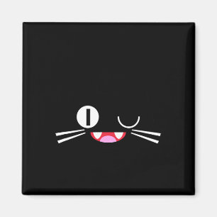 Aimant Miko Kuta Neko Chat Cosplay Glitch Jeu Vidéo Techs