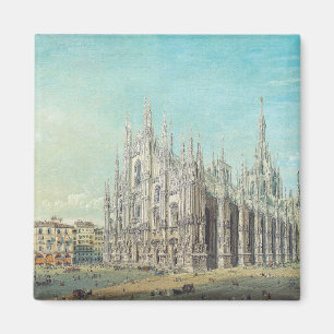 Aimant Milan Piazza del Duomo années 1850 par Carlo Bosso