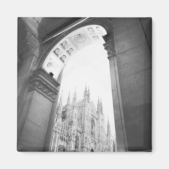 Aimant Milano Italie, Galleria Vue du Duomo (Devant)