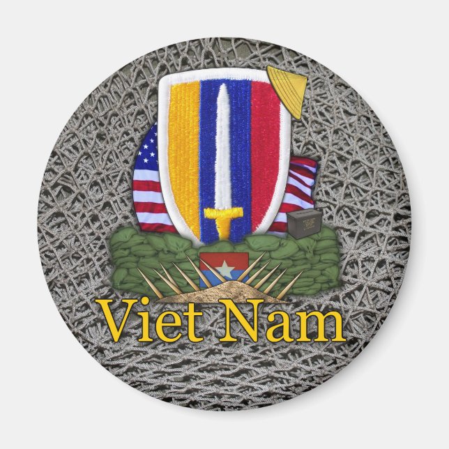 Aimant Milice USARV Vietnam timbres de guerre (Devant)
