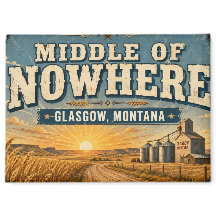 Milieu de nulle part Glasgow Montana Prairie