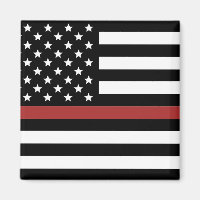 Mince Red Line USA Drapeau Pompier Service d'incen