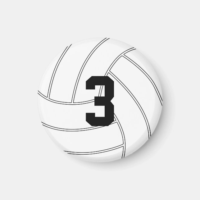 Aimant Mini volleyball Numéro personnalisé/Lettre magnéti (Devant)