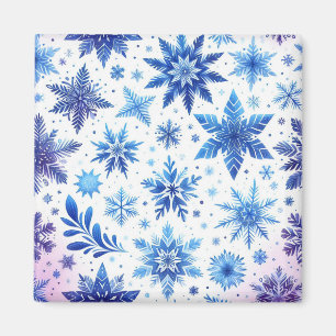 Aimant minimaliste de flocon de neige