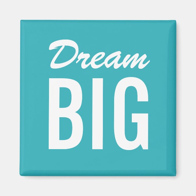 Aimant minimaliste turquoise (Devant)