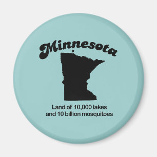 Aimant Minnesota Motto - Terre de 10 000 lacs