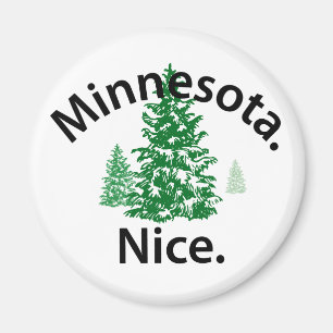 Aimant Minnesota Nice. Point ! (texte noir)