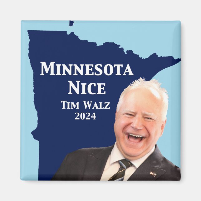 Aimant Minnesota Nice Tim Walz (Devant)
