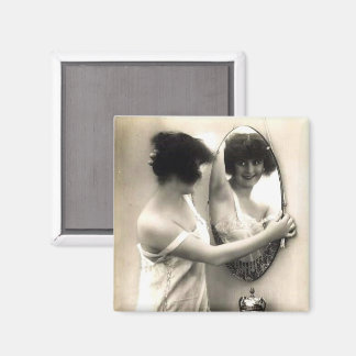 Aimant Miroir Miroir Erotica Vintage Pré Code Pin-Up Girl