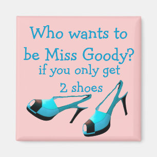 Aimant Miss Goody Deux Chaussures Designer Bleu hauts tal