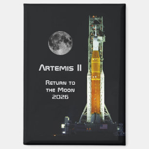 Aimant Mission Artemis II sur la Lune
