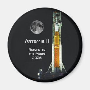 Aimant Mission Artemis II sur la Lune