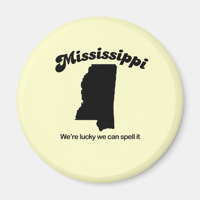 Aimant Mississippi Motto - Spell it (Devant)