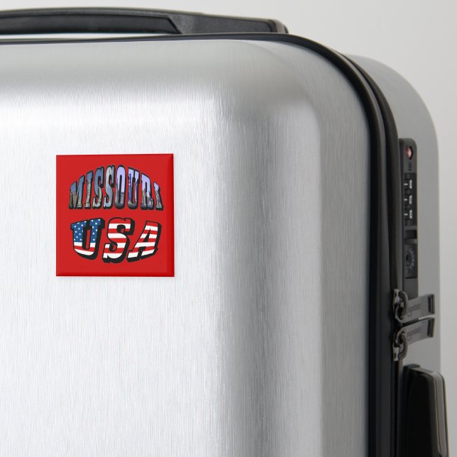 Aimant Missouri Picture et USA Text (In Situ (Bagages))