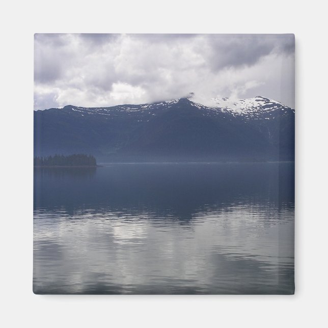Aimant Misty Alaskan Sea dans les tons bleu (Devant)