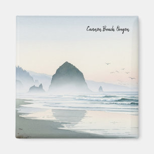 Aimant Misty Morning Cannon Beach Oregon