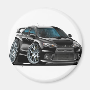 Aimant Mitsubishi Evo Black Car