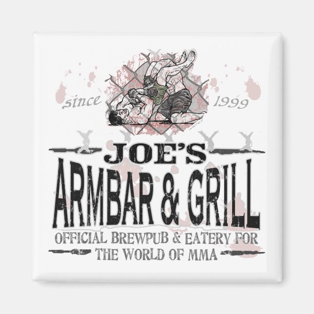 Aimant Mixed martial art Armbar & Grill de Joe (Devant)