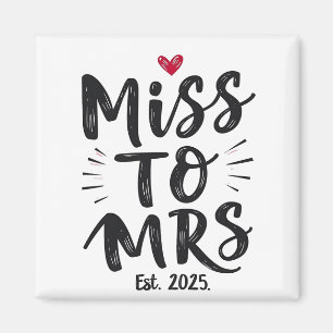 Aimant Mlle à Mme Épouse Mari Couple Mariage Estimé 2025