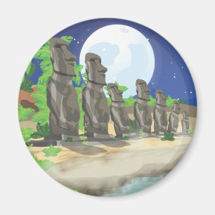 Aimant Moai de l'île de Pâques
