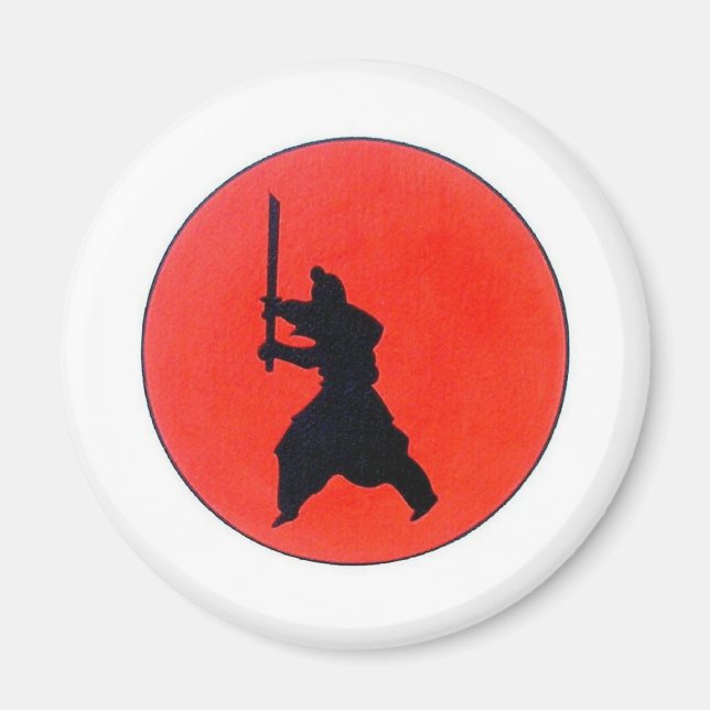 Aimant Mode Bushido Japonais De L'Aimant Guerrier (Devant)