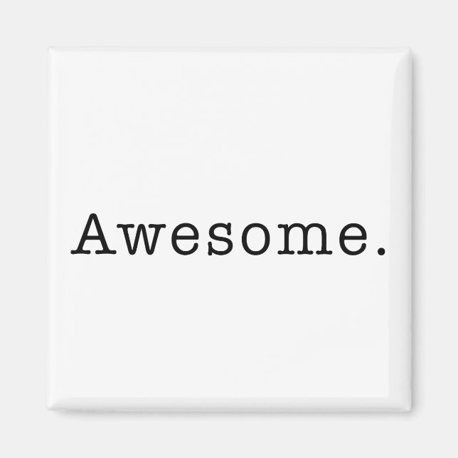 Aimant Modèle de devis impressionnant noir blanc (Devant)