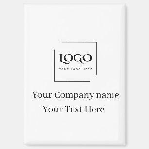 Aimant Modèle de logo personnalisé élégant