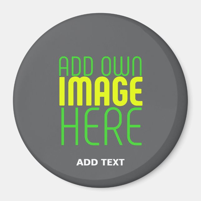 AIMANT MODELE DE TEXTE D'IMAGE GRIS SIMPLE ÉDITABLE MODER (Devant)