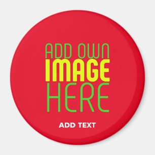 AIMANT MODÈLE DE TEXTE D'IMAGE ROUGE SIMPLE MODERNE