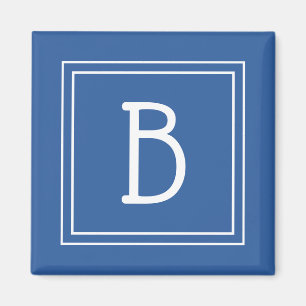Aimant Modèle d'initiale de lettre de monogramme moderne