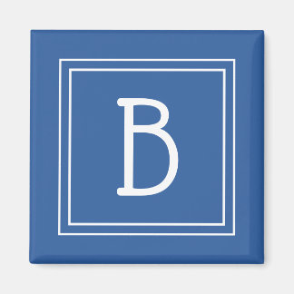 Aimant Modèle d'initiale de lettre de monogramme moderne