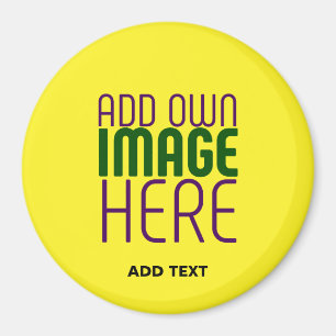 AIMANT MODÈLE TEXTE D'IMAGE JAUNE LUMINEUSE MODERNE