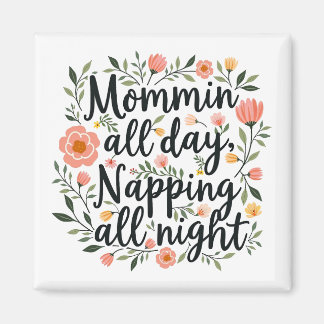 Aimant Modern Cute Floral Mama Gift