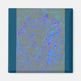 Aimant Modern_élégant_theAbstract art_BLUE
