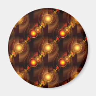 Aimant Moderne Bohème Élégant Motif Artistique Abstrait D